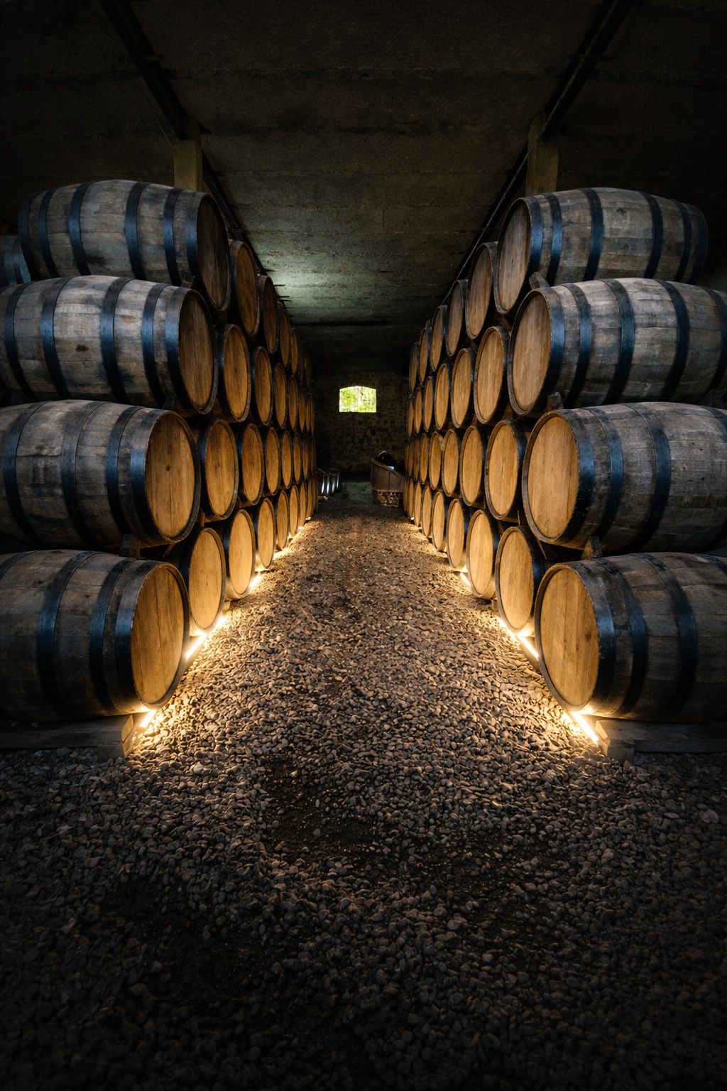 Tequila barrels at the AGAVEVINE distillery in the Valles of Jalisco